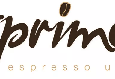 A stylish logo of "esprimo" in cursive font. It conveys the feeling of high-quality espresso.
