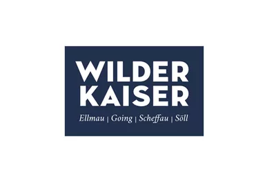 A simple logo with the inscription "Wilder Kaiser". It represents the region of Ellmau, Going, Scheffau, and Söll.