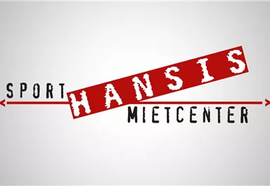 A logo of the company "Sport Hansis Rental Center". It features the name in bold letters with horizontal arrows.