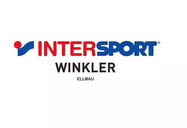 Ein Logo von Intersport Winkler aus Ellmau. Es zeigt den Markennamen in lebendigen Farben auf weißem Hintergrund.