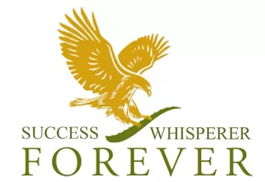 A stylized golden eagle flies above the inscription “SUCCESS WHISPERER FOREVER”. The design conveys success and strength.