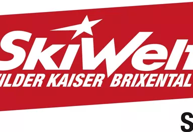 A red logo of SkiWelt with the inscription "Wilder Kaiser Brixental" and "Söll". It symbolizes the ski area and winter activities.