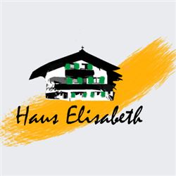 Ein einfaches Logo eines Hauses mit grünem Fensterrahmen und einem gelben Hintergrund. Darunter steht der Name "Haus Elisabeth" in geschwungener Schrift.