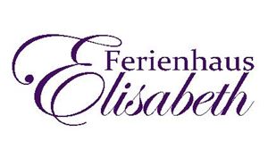 Ein elegantes Logo für das Ferienhaus Elisabeth. Der Name ist in lila Schrift verfasst und strahlt einen einladenden Charakter aus.
