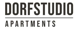 A modern logo for Dorfstudio Apartments. It conveys a clear, high-quality impression of the accommodation.