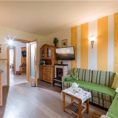 A cozy sofa for nice conversations.