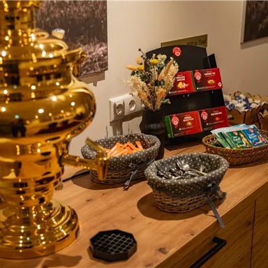 Kostenlose Kaffee- und Teebar - 24h für Sie geöffnet.