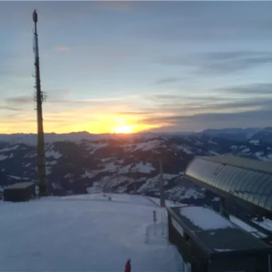 Evening mood at the mountain station Hohe Salve Hopfgarten