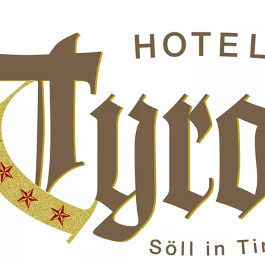 The logo of the Hotel Tyrol in Söll, Tyrol. It features the lettering with decorative elements and stars.