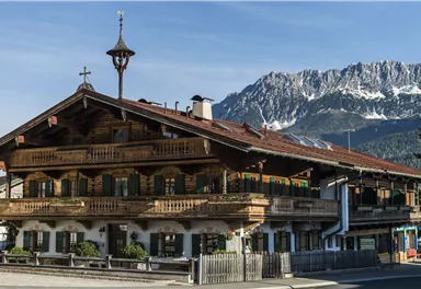 Ellmau_Ortsansicht_Bauernhof_Wilder Kaiser