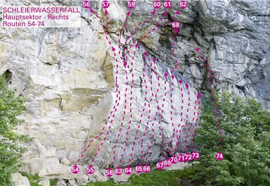 Wilder Kaiser_KG_Schleierwasserfall_Hauptsektor Rechts Routen 54-74_75dpi.jpg