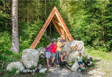Scheffau_Rehbachklamm_Familie_Wilder Kaiser