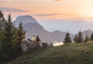 Scheffau_Steiner-Hochalm_Ausblick Hinterteiner See_Wilder Kaiser