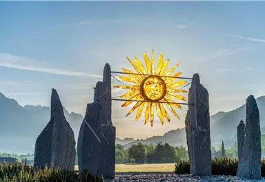 Söll_Kreisverkehr_Sonne_Wilder Kaiser