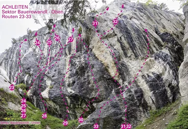 Wilder Kaiser_KG_Achleiten_Bauernwandl Oben Routen 23-33_75dpi.jpg