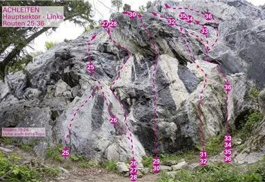 Wilder Kaiser_KG_Achleiten_Hauptsektor Links Routen 25-36_75dpi.jpg